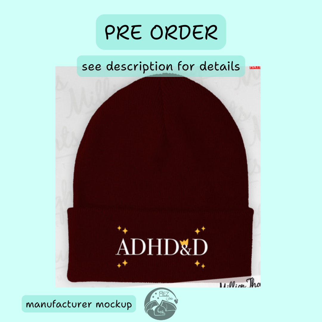 PRE-ORDER ADHD&D - Beanie