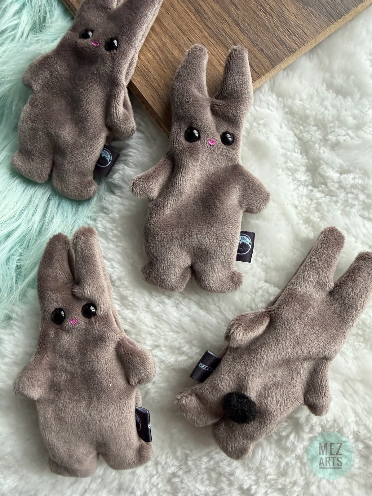 Bunny - fidget plush - Grey