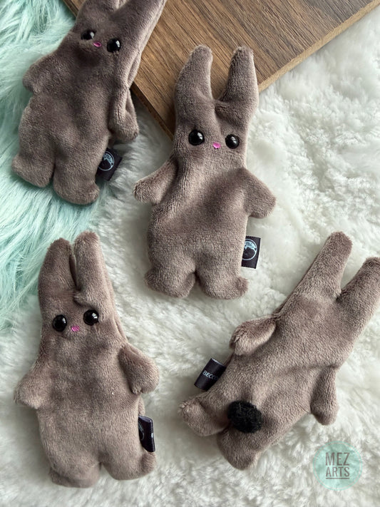 Bunny - fidget plush - Grey