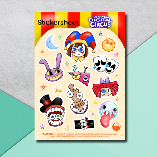The Amazing Digital Circus | stickersheet - PRE ORDER