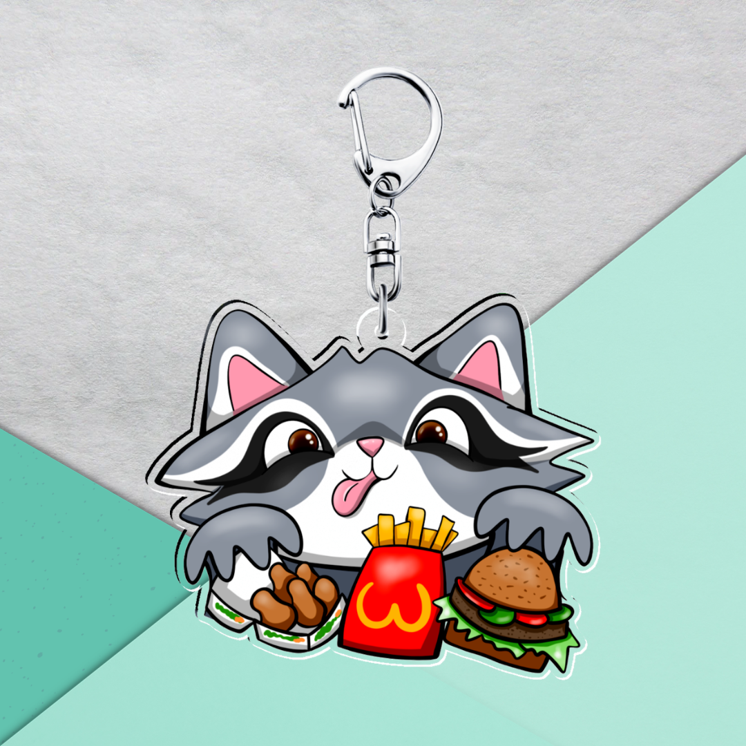Raccoon vreetbeest | keychain