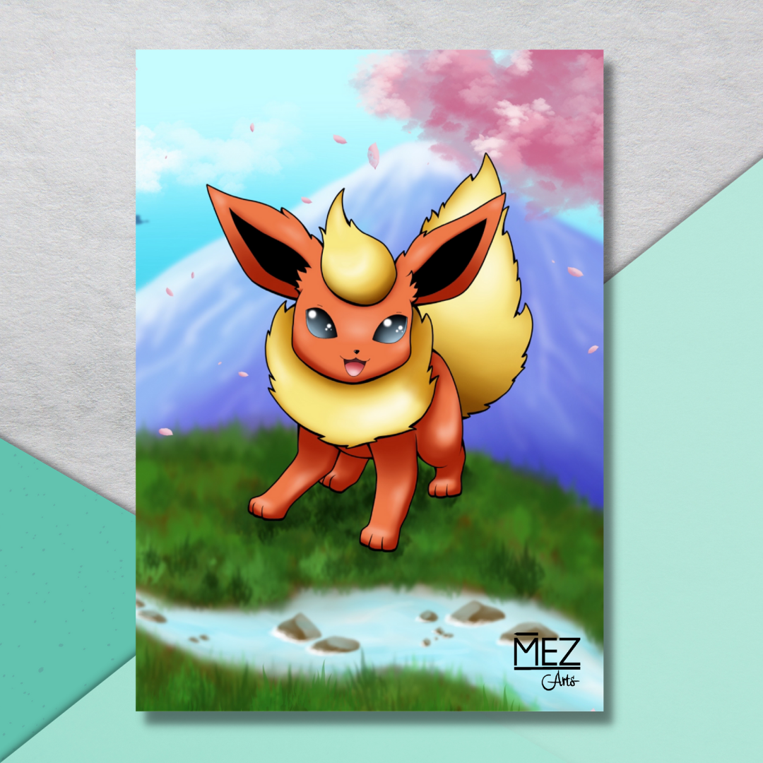 Flareon | art print – MEZ Arts