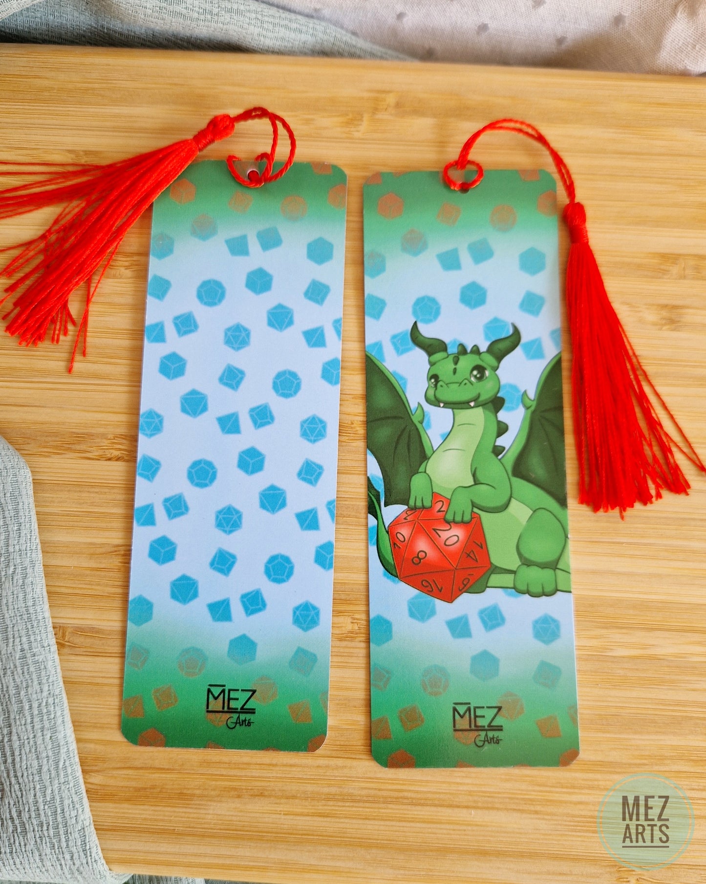 Dice dragon | bookmark