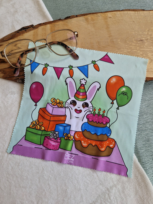 Birthday bunny | Glasses Cloth