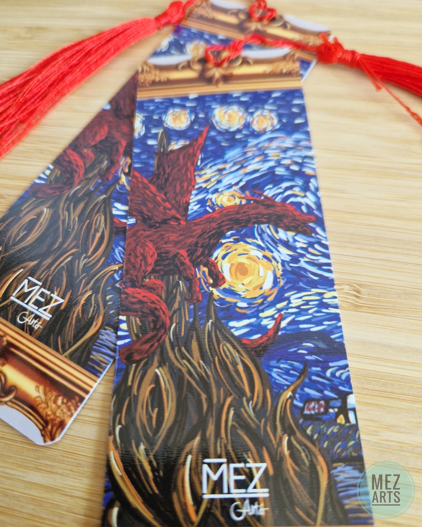Van Gogh dragon | bookmark