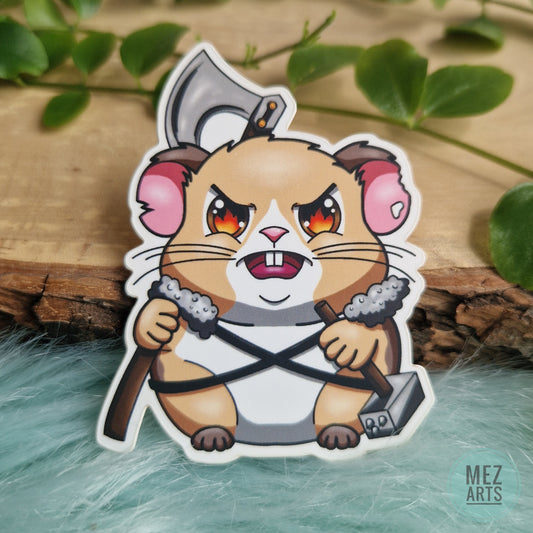 Hamster Barbarian | sticker