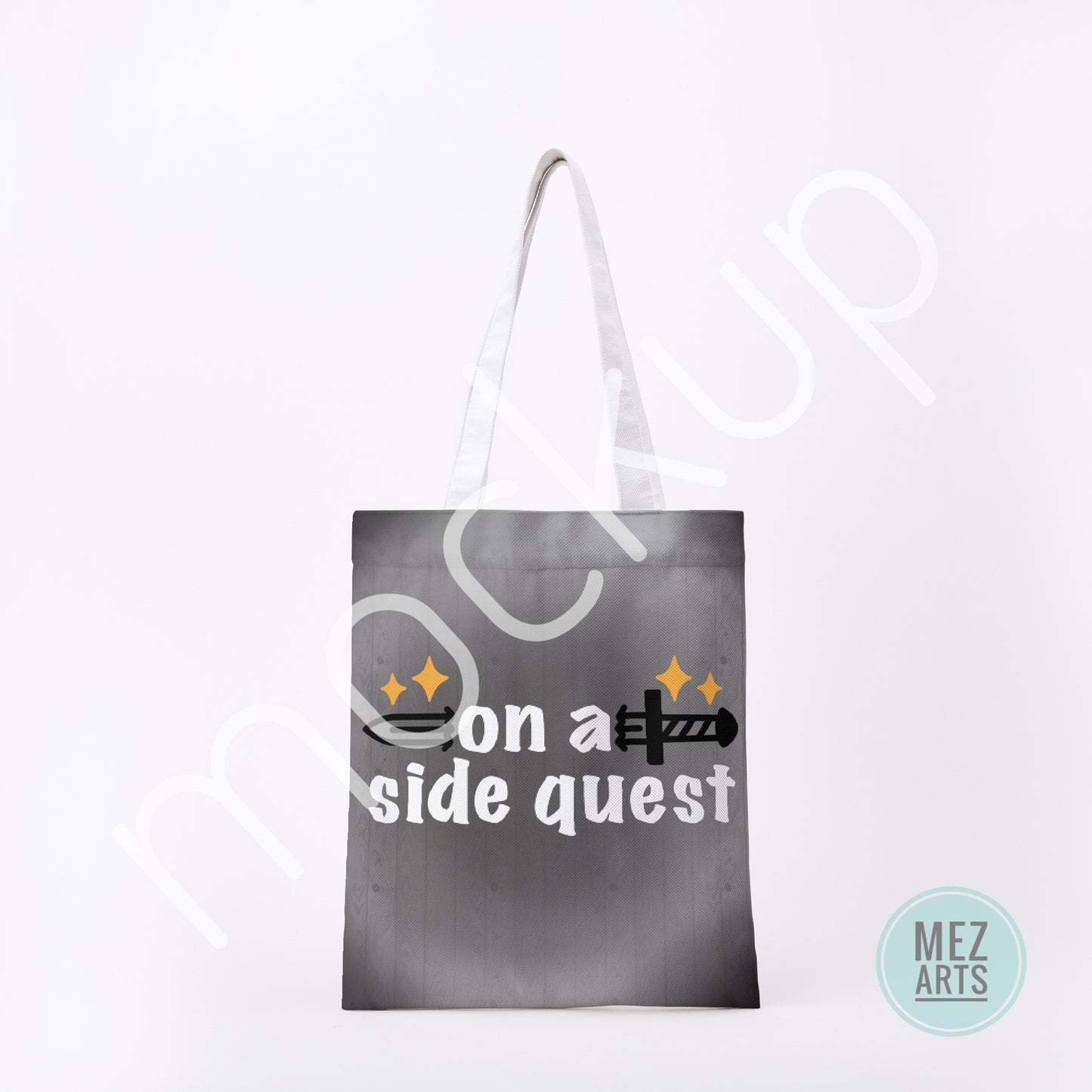On a side quest | full print totebag - PRE ORDER