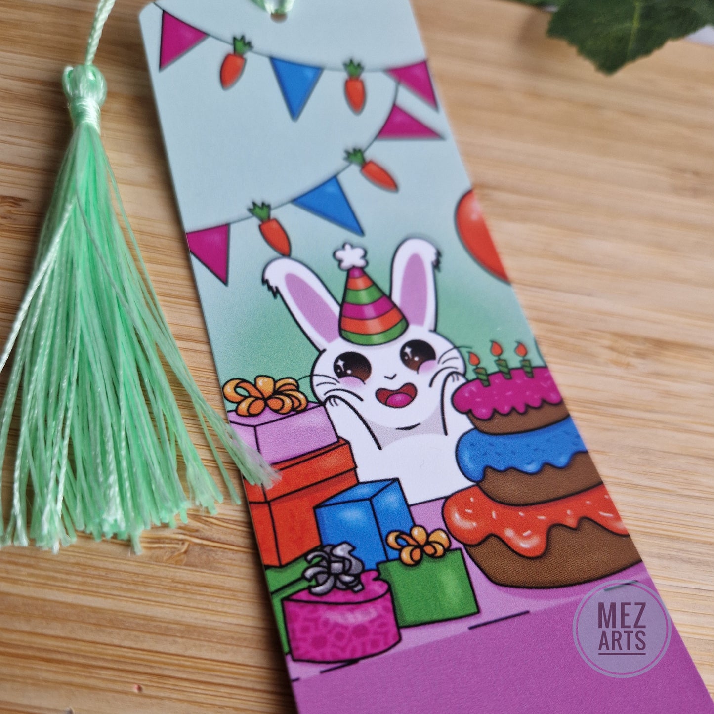 Birthday bunny | bookmark