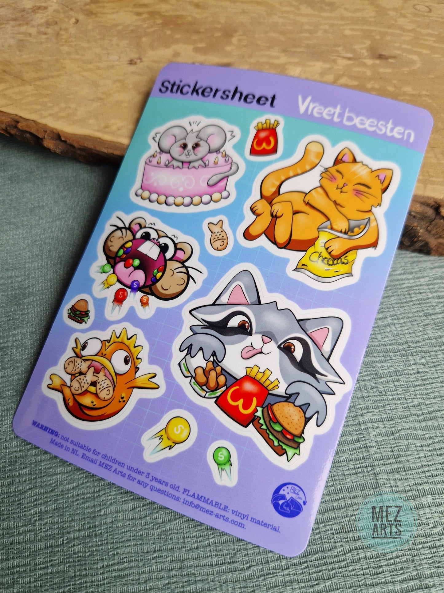 Vreetbeesten | stickersheet