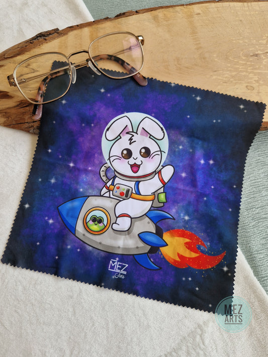 Astronaut bunny | Glasses Cloth