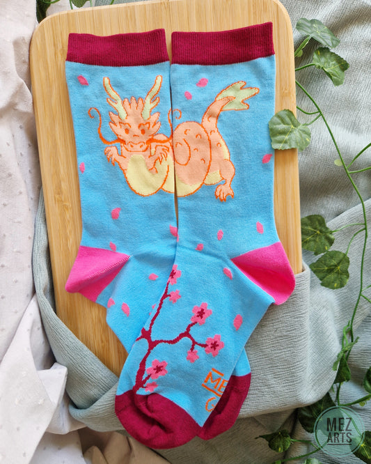 Sakura Dragon - Socks