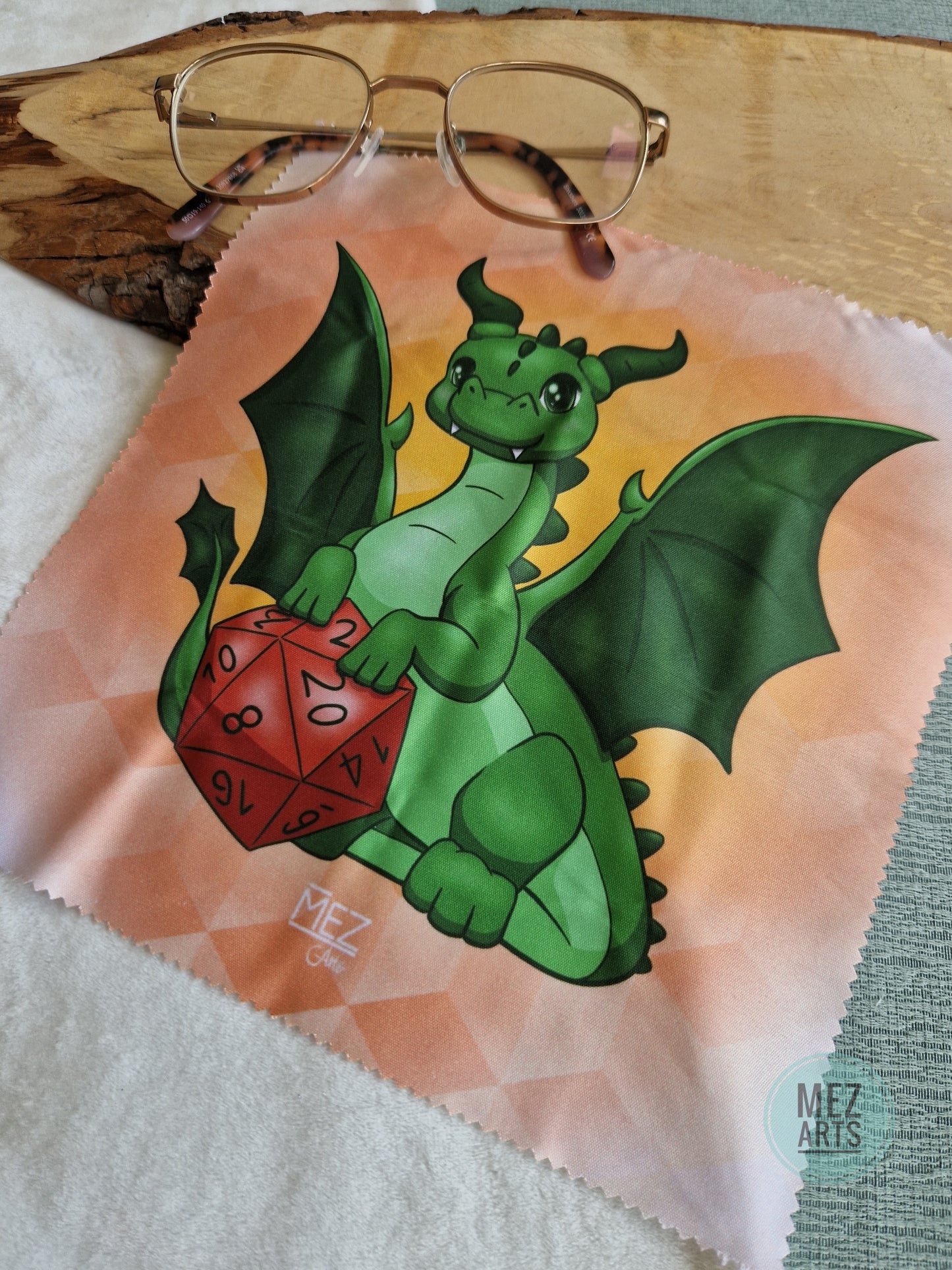 Dice dragon | Glasses Cloth