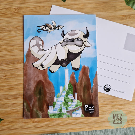 Appa and Momo | postcard