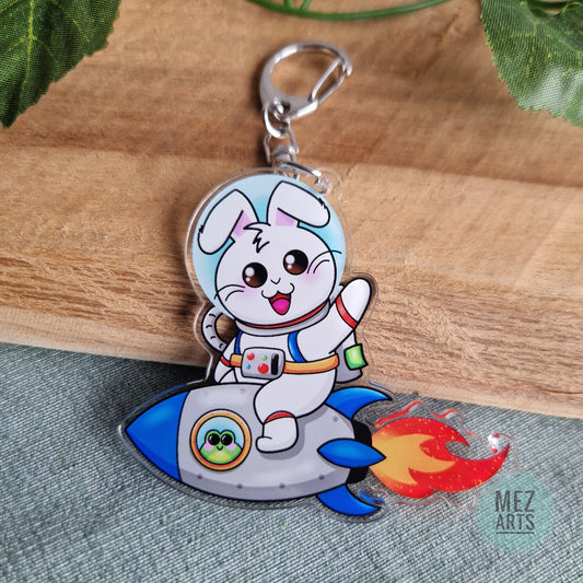 Astronaut bunny | keychain