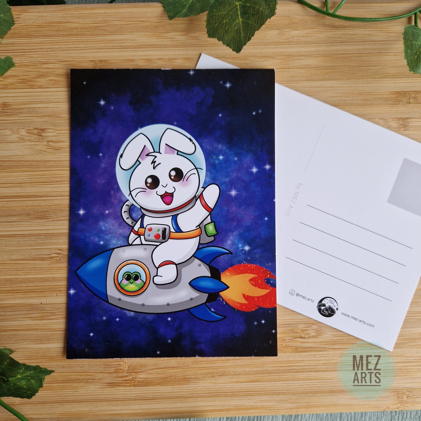 Astronaut bunny | postcard