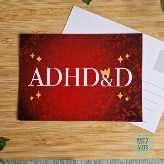 ADHD&D | postcard