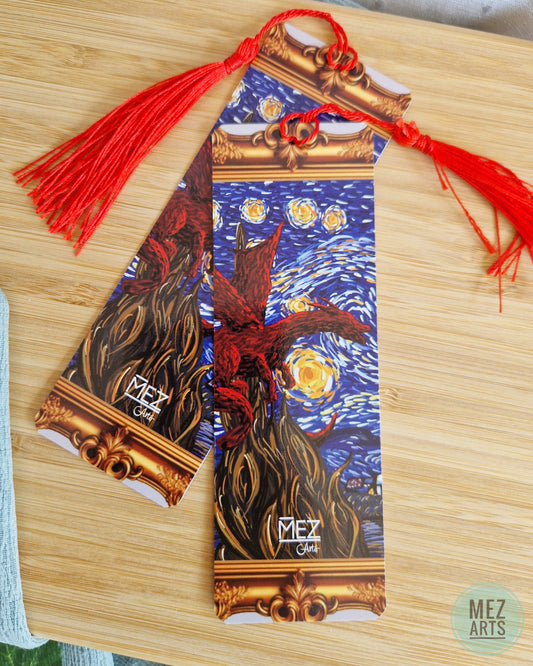 Van Gogh dragon | bookmark
