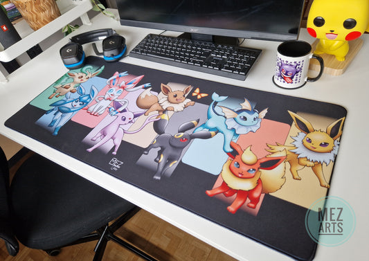 Eeveelutions | Gaming Deskmat 90x40cm