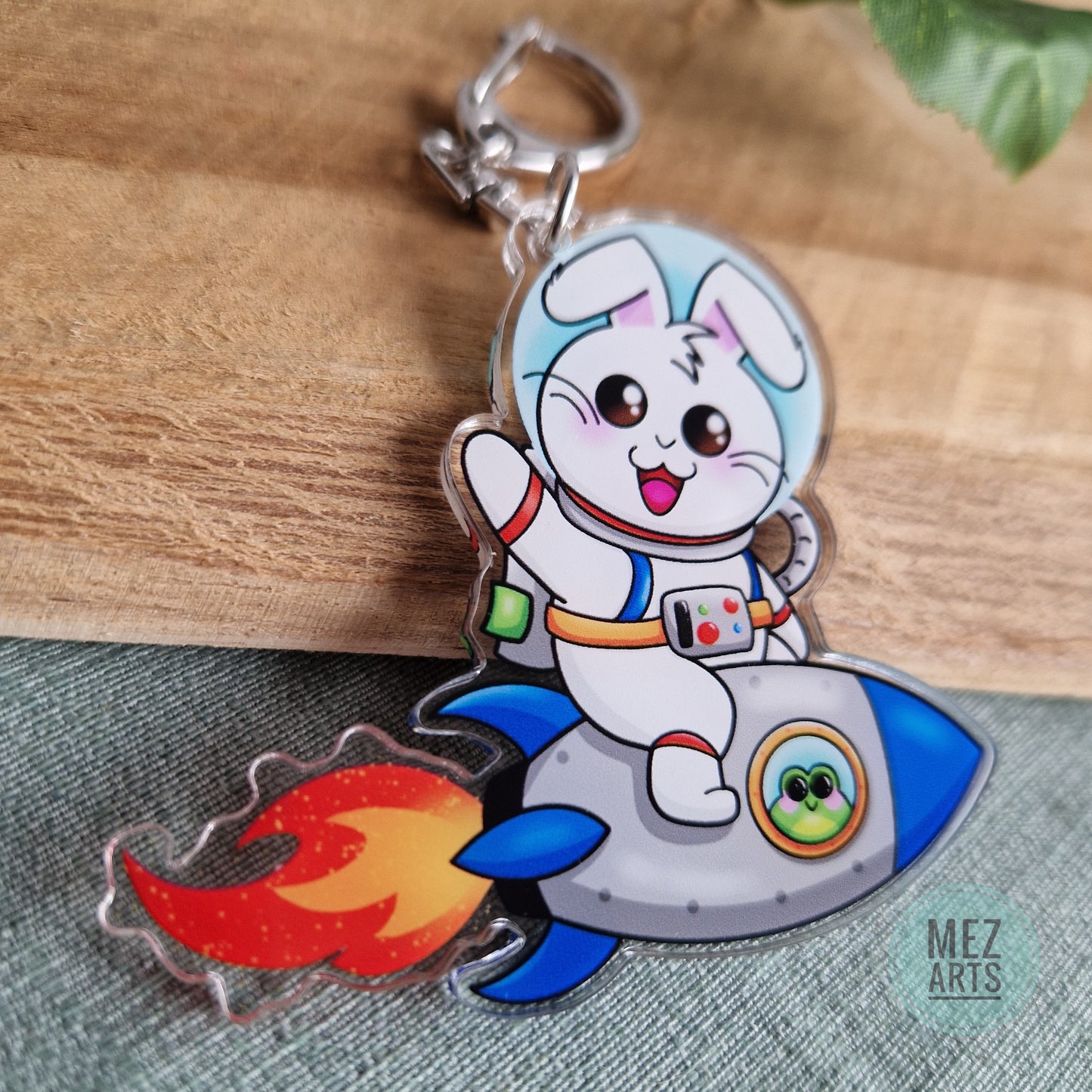 Astronaut bunny | keychain