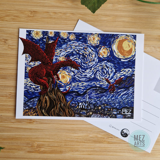 Van Gogh dragon | postcard