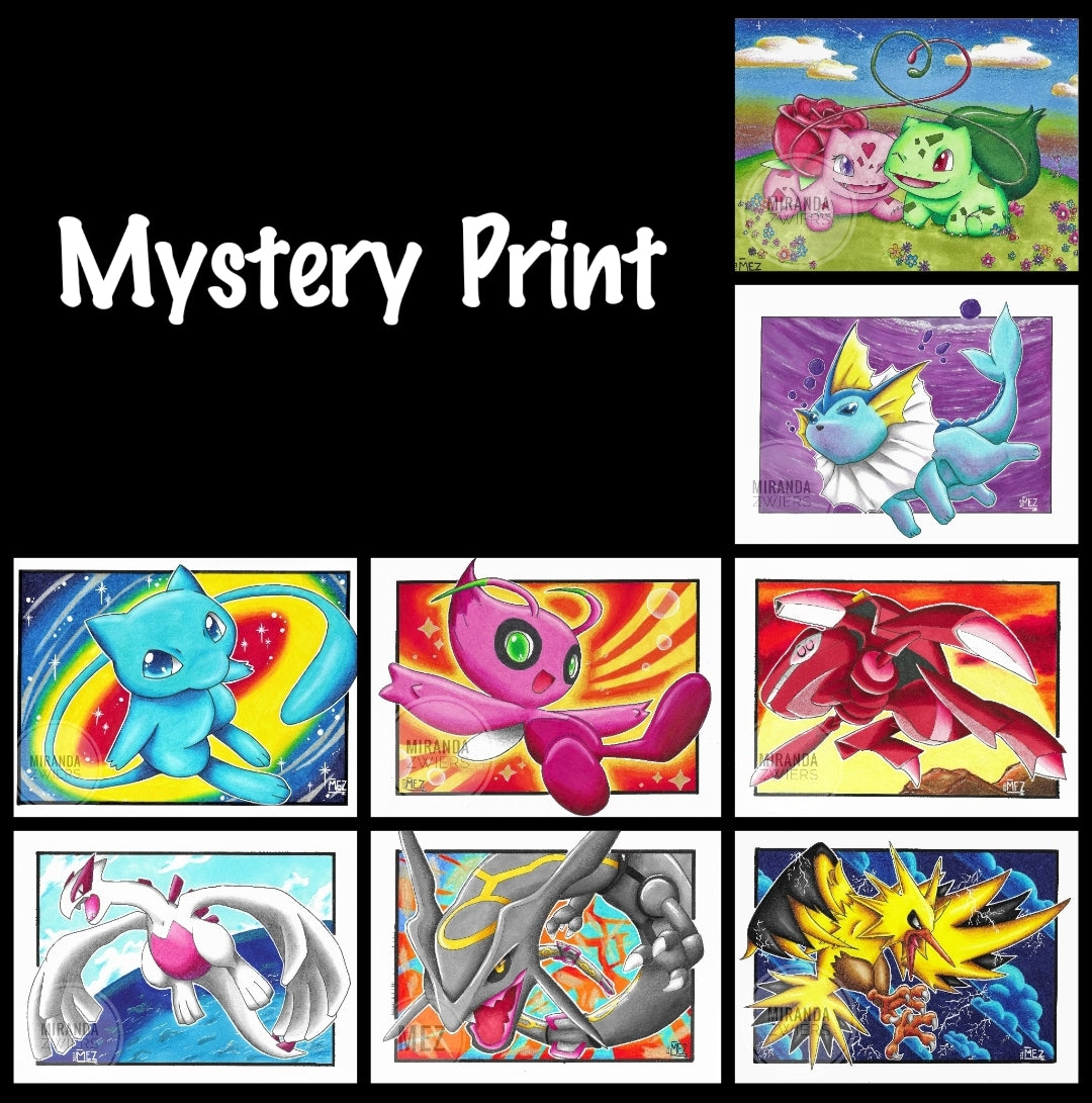 Mystery Pokemon Art print