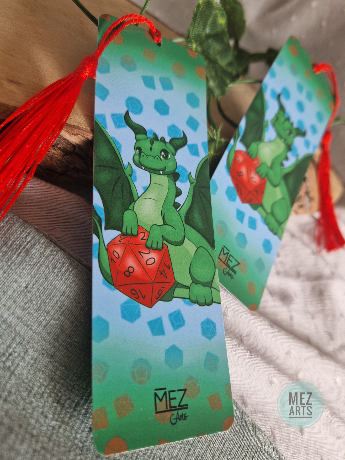 Dice dragon | bookmark