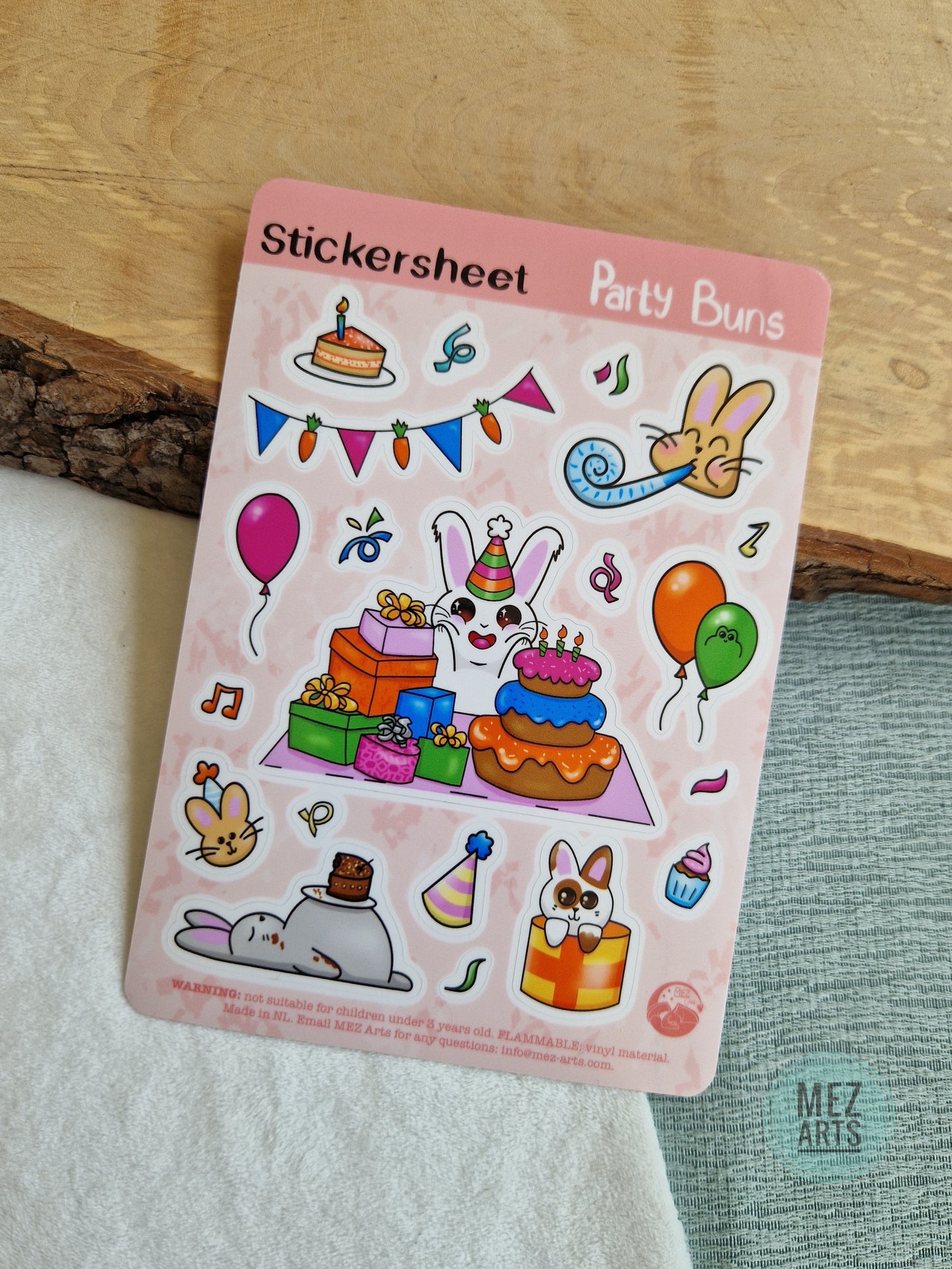 Party bunnies | stickersheet