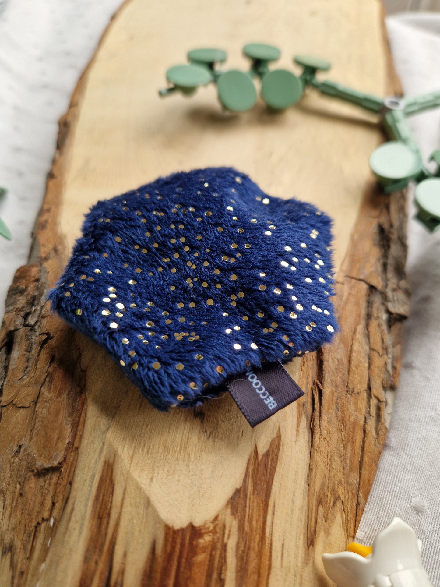 Dice D20 - fidget plush - blue nightsky