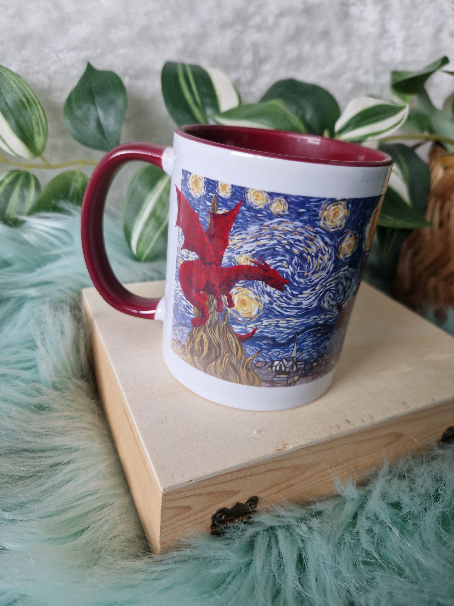 Van Gogh dragon mug 1 | B-grade