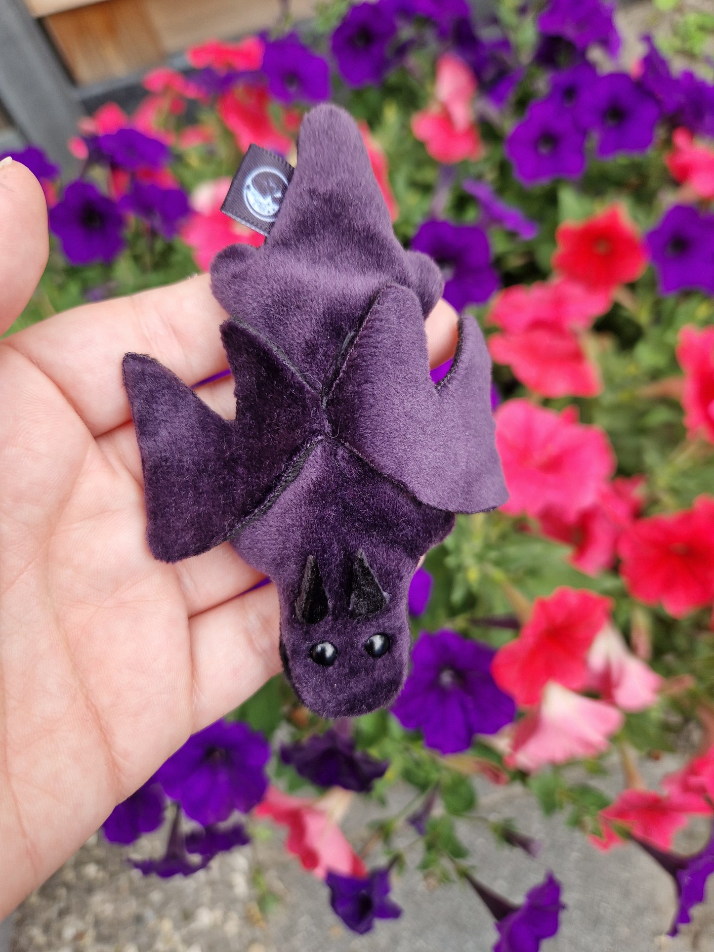 Dragon - fidget plush - purple and black