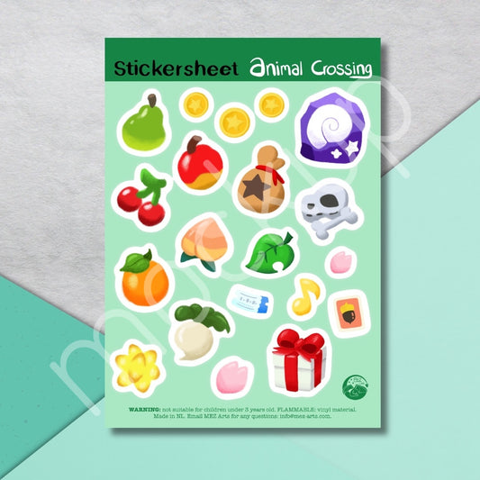 Animal crossing | stickersheet (pre-order)