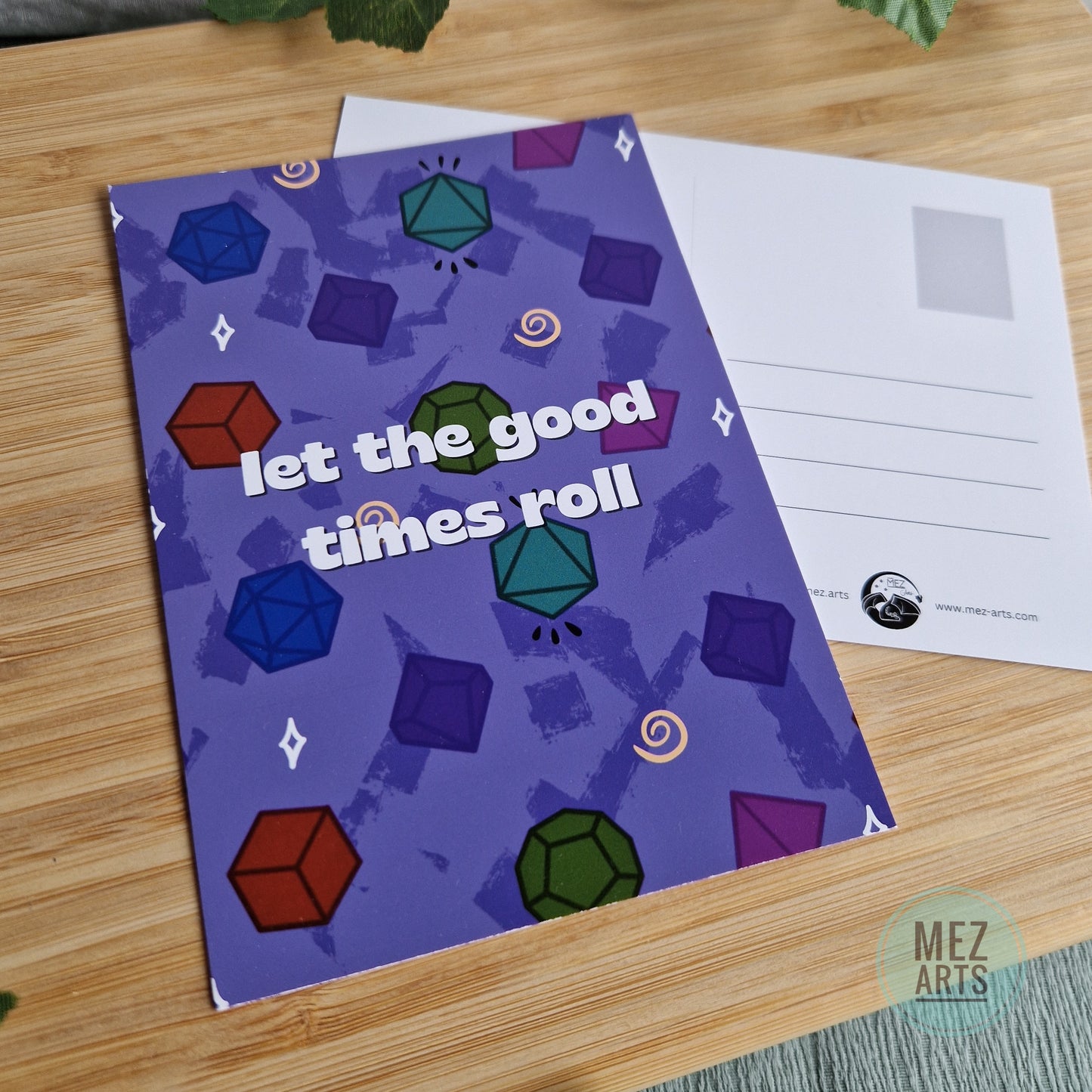 Let the good times roll (dice) | postcard