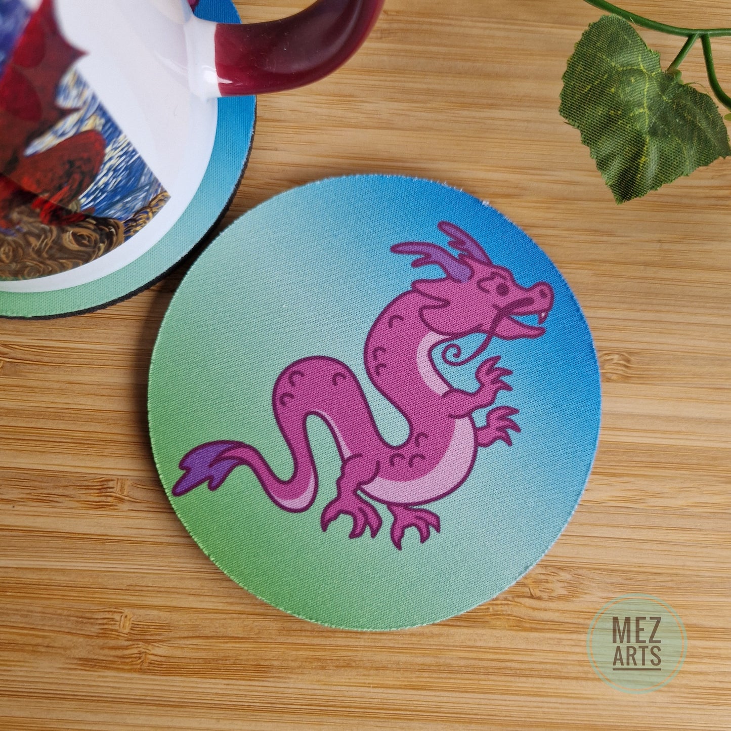Pink dragon | Coaster