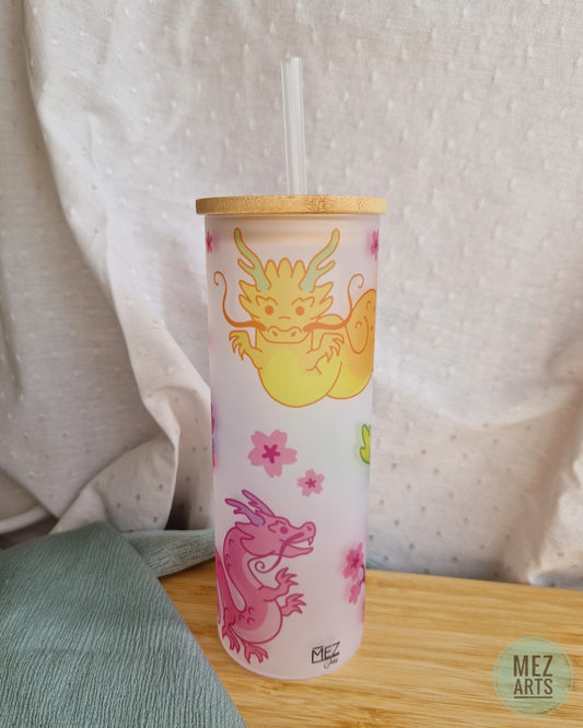 Sakura dragon | tumbler