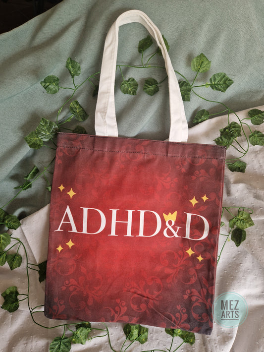 ADHD&D | full print totebag