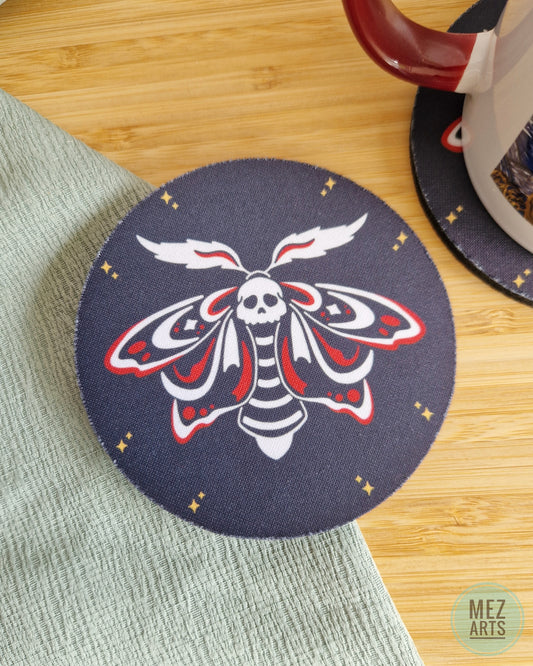 Skull Moth | Coaster