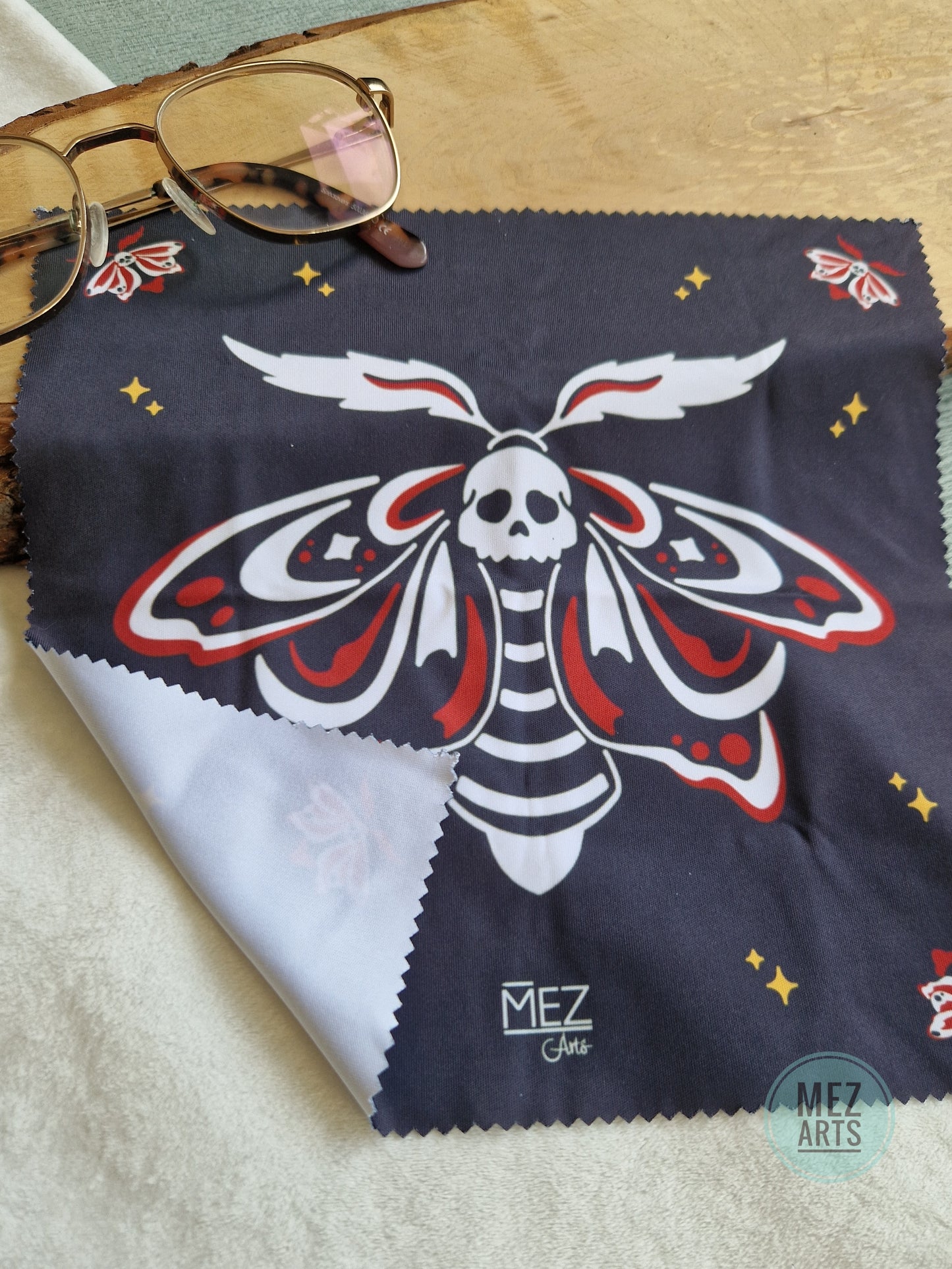 Skull Moth | Glasses Cloth