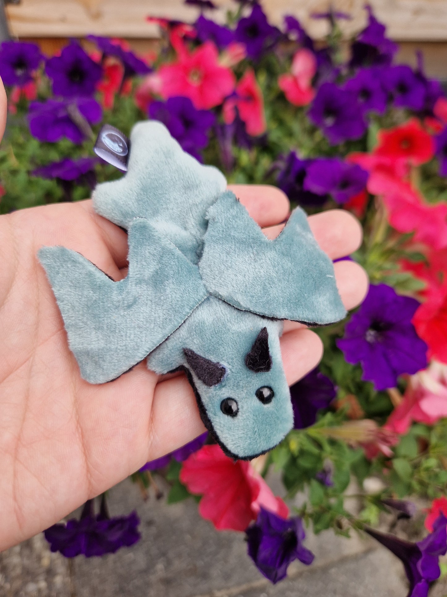 Dragon - fidget plush - mint and black