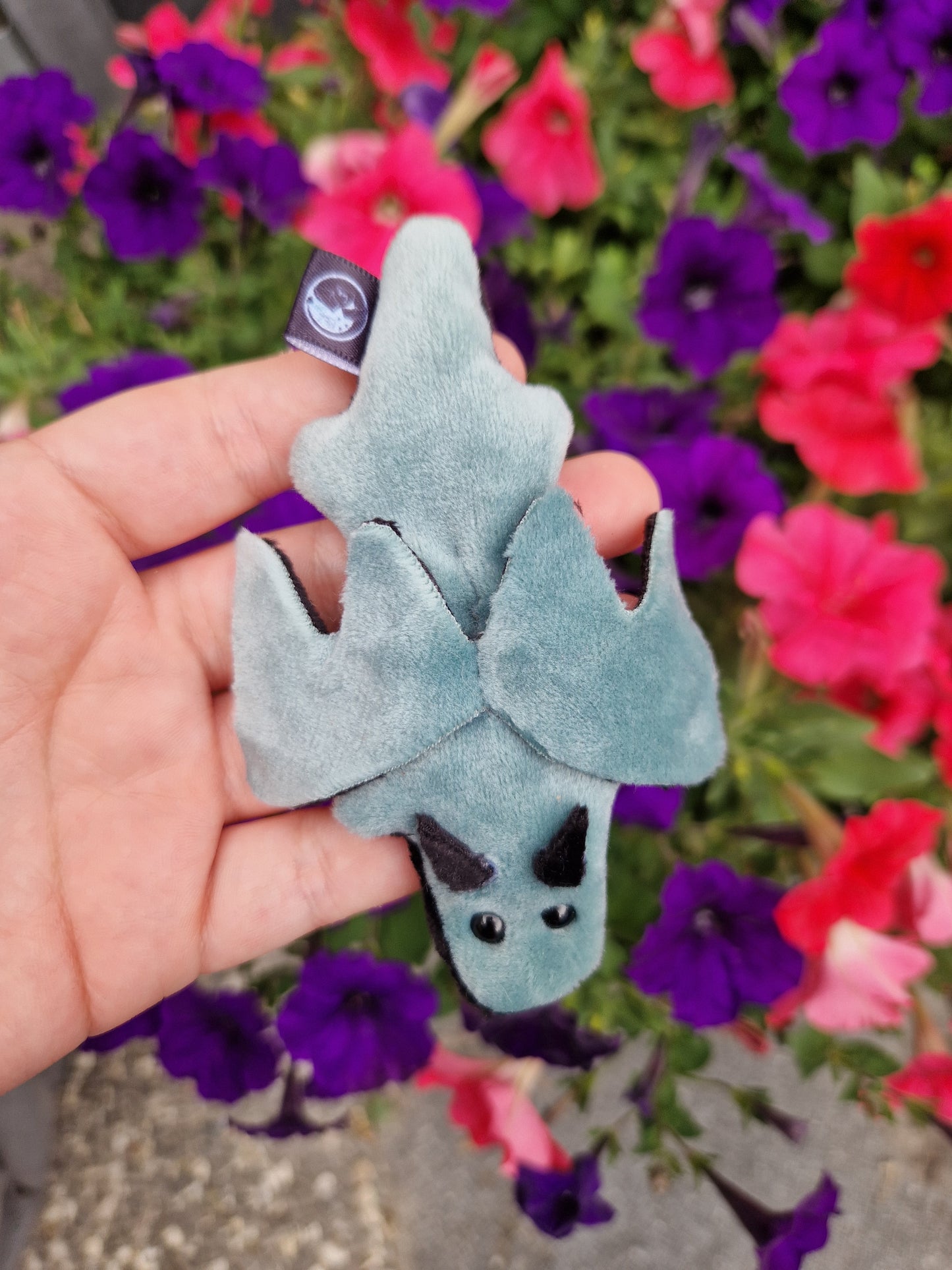 Dragon - fidget plush - mint and black