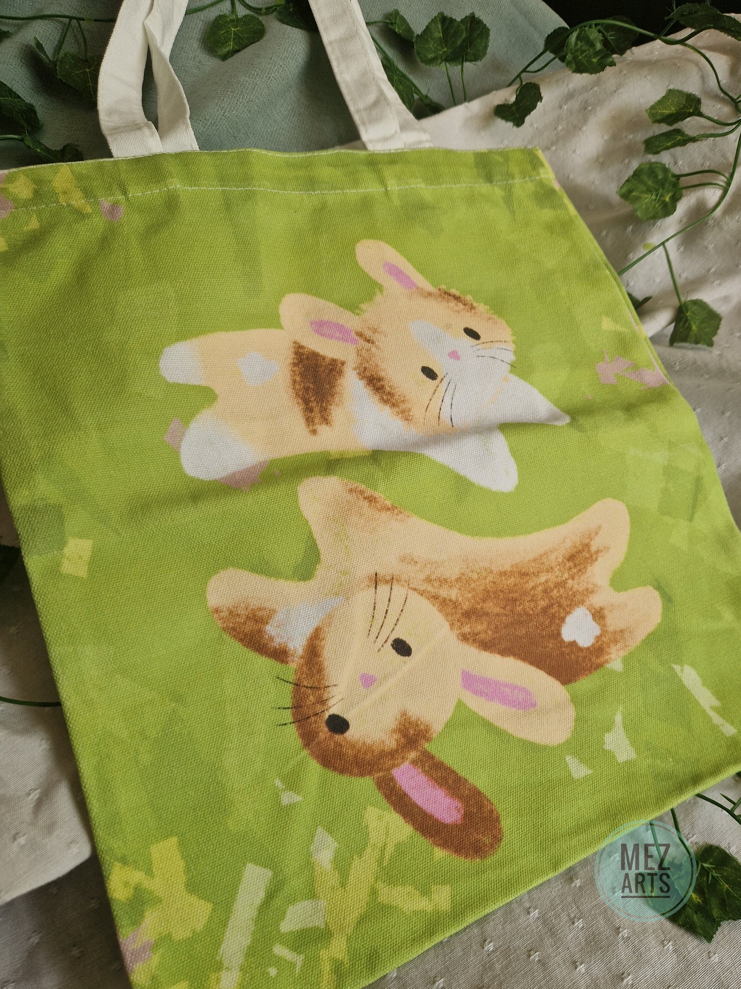Jessie and James bunny | full print totebag