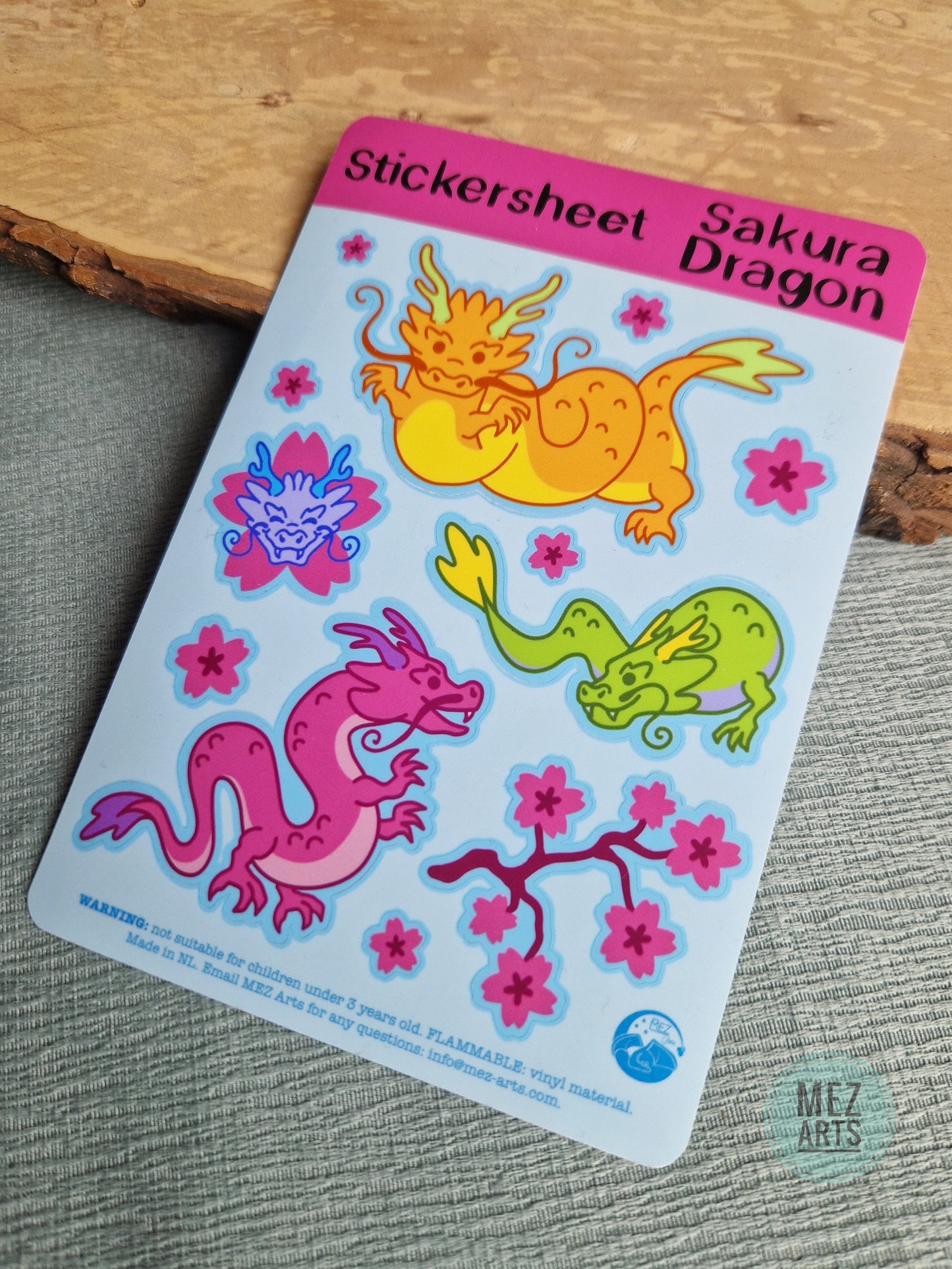 Sakura Dragon | stickersheet