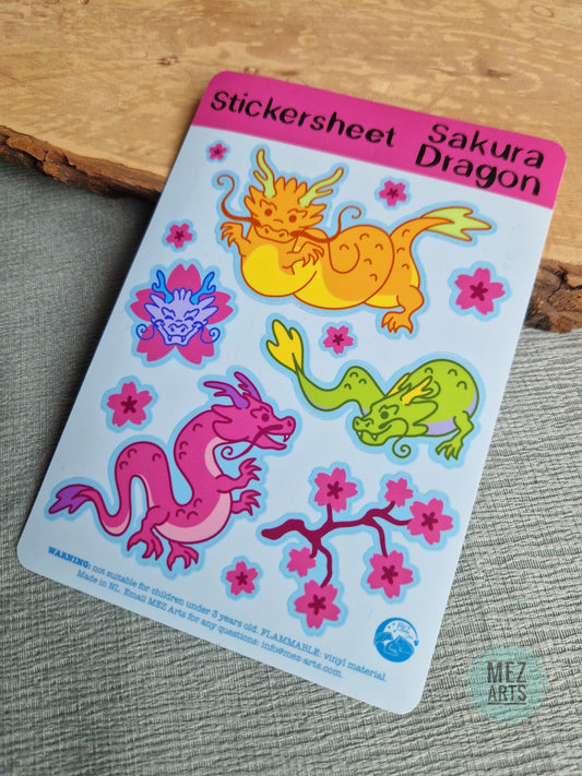 Sakura Dragon | stickersheet