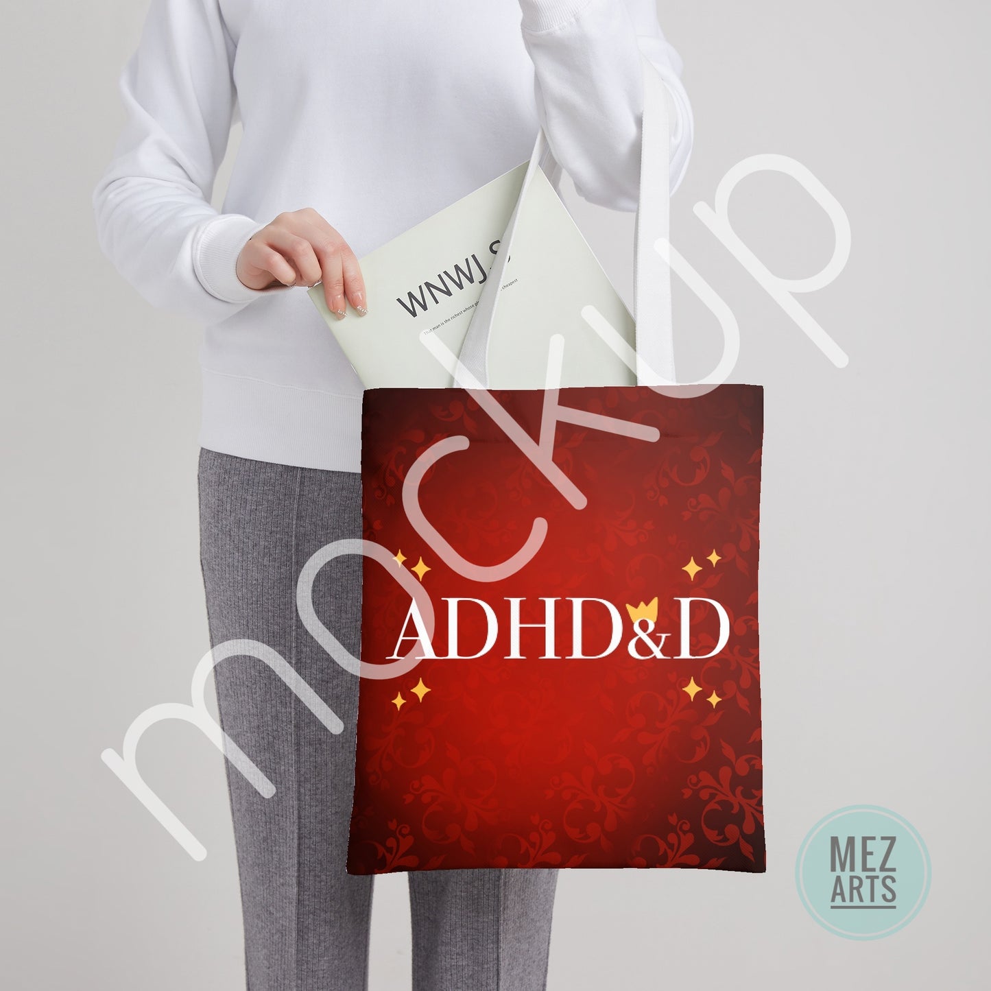 ADHD&D | full print totebag - PRE ORDER