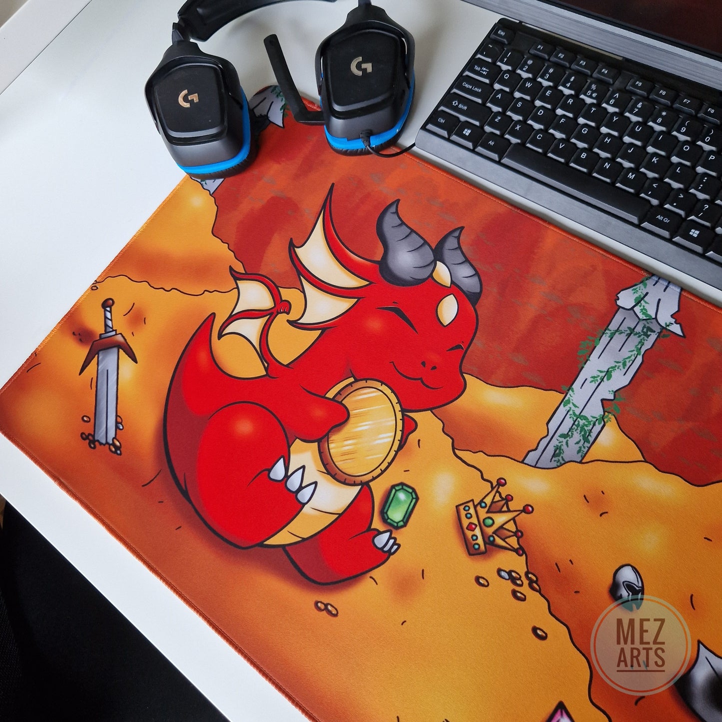 Treasure Dragon | Gaming Deskmat 90x40cm