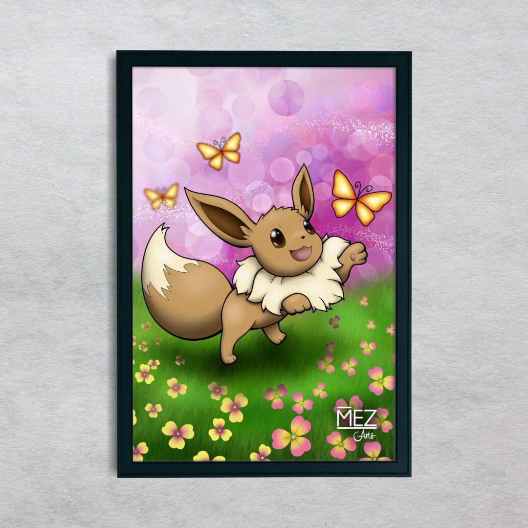 Eeveelutions Pokemon Print A4 A5 